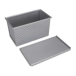 StädterToastbrotform mit Deckel 22x12x11 cm We love baking grau