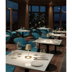 Villeroy & BochAkku-Tischleuchte 20 cm 2,2 W Seoul RC gold gebürstet