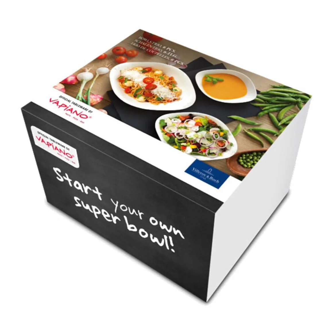 Villeroy & BochSchalen-Trio 6-tlg. Vapiano weiß