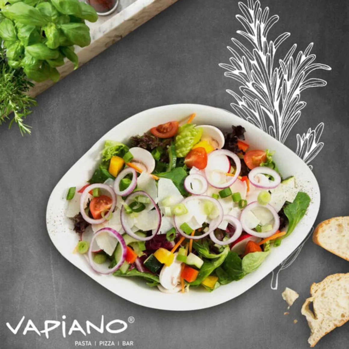 Villeroy & BochSchalen-Trio 6-tlg. Vapiano weiß