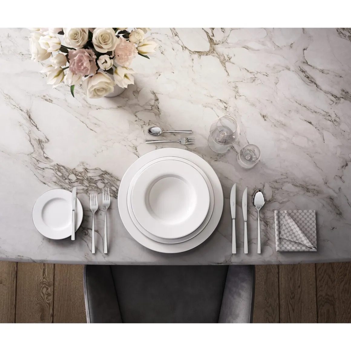 Villeroy & BochSignature Suppenteller 25 cm Anmut Platinum No. 1