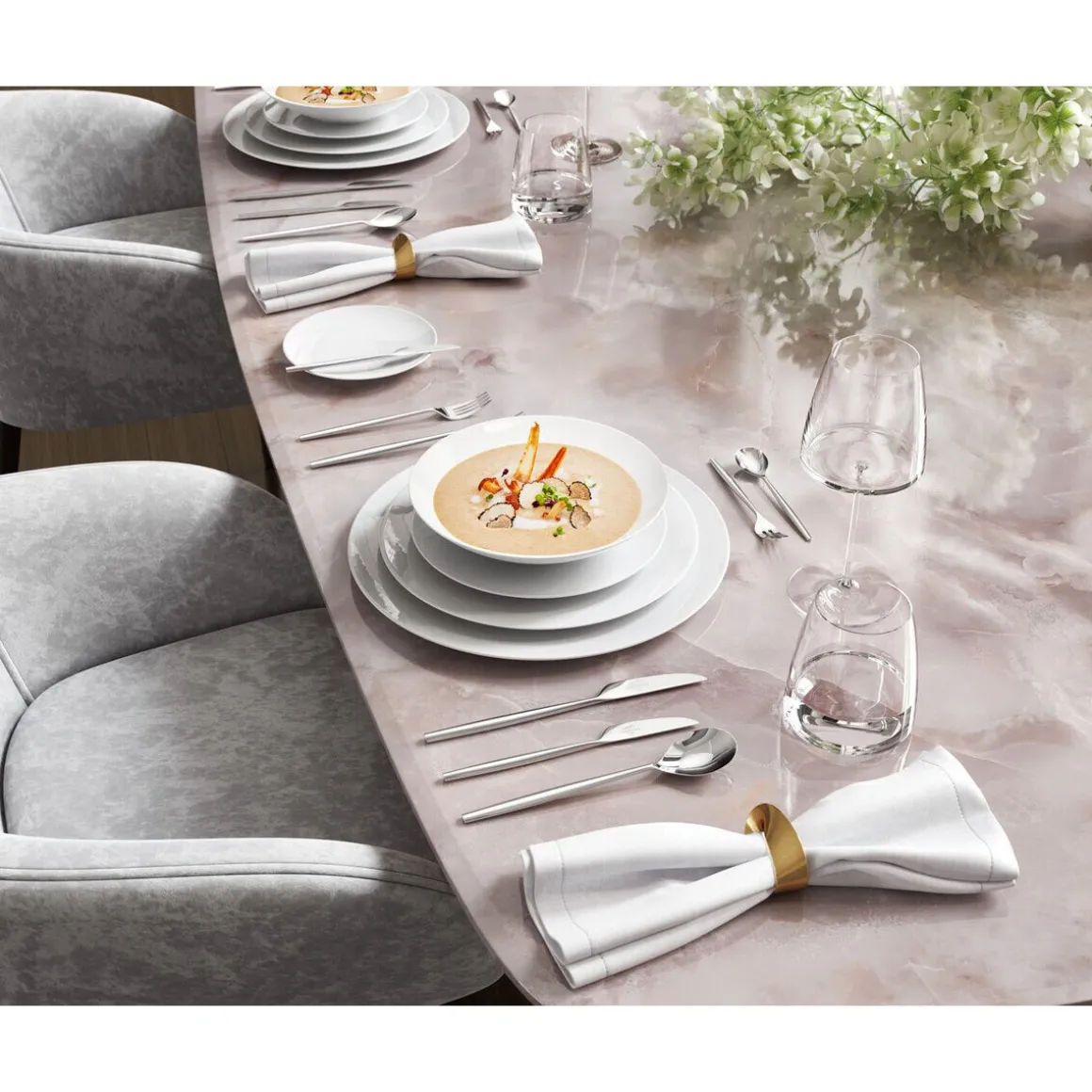 Villeroy & BochSignature Suppenteller 22 cm MetroChic blanc