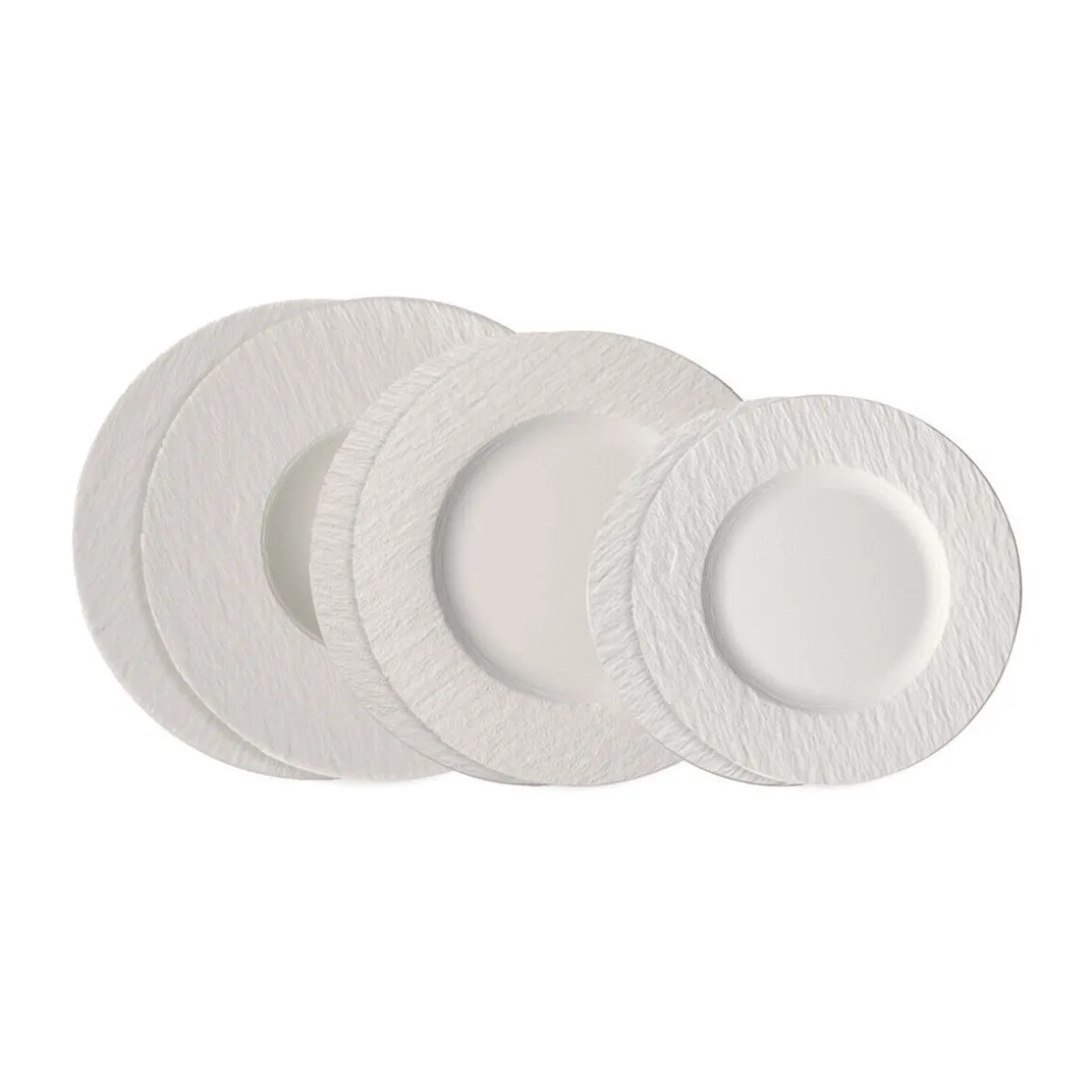 Villeroy & BochTeller-Set 6-tlg. Manufacture Rock blanc