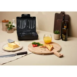 wilfaSandwichmaker Easy Melt 29x27 cm 1000 W schwarz