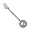 WilkensKuchengabeln 6-tlg. Cantone 18/10 Edelstahl mattiert