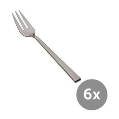 WilkensKuchengabeln 6-tlg. Cantone 18/10 Edelstahl mattiert