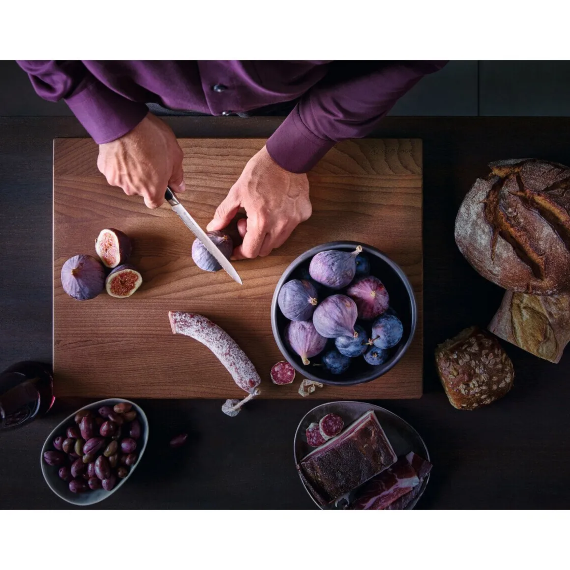 WüsthofAufschnittmesser mit Wellenschliff Classic Ikon 14cm