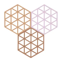 Zone DenmarkUntersetzer 3er-Set Triangles Terracotta