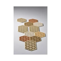 Zone DenmarkUntersetzer 16x14 cm Triangles Warm Sand