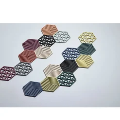 Zone DenmarkUntersetzer 16x14 cm Hexagon Schwarz